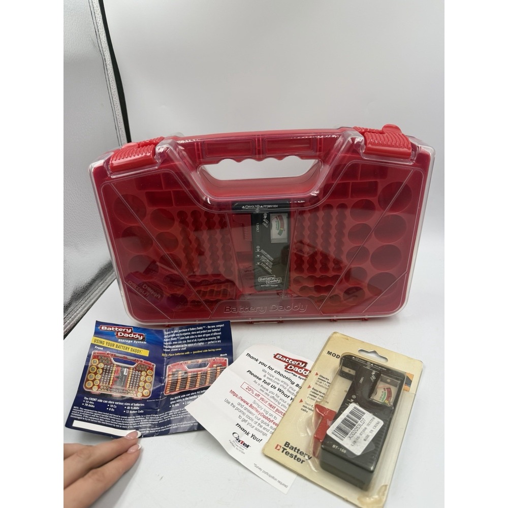 Battery Daddy Deluxe Storage Tester MO BADADB-MO8 9.4" x 3.7" x 13.8" Open Box